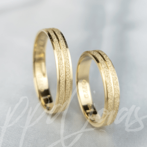 ALIANÇAS SATTURNOS - OURO 18K