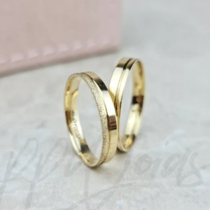 ALIANÇAS VIVAR MIX 3MM - OURO 18K