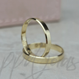 ALIANÇAS ITÁLIA 3MM - OURO 18K