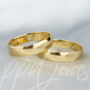 ALIANÇAS TRADICIONAL 4MM - OURO 18K