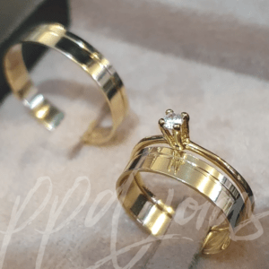 ALIANÇAS OSVALD KIT - OURO 18K