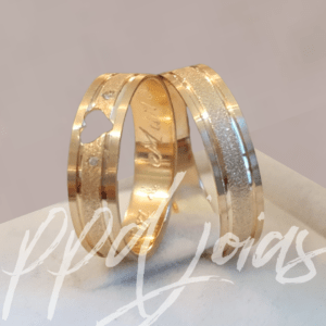 ALIANÇAS SAGAPO OURO 18K