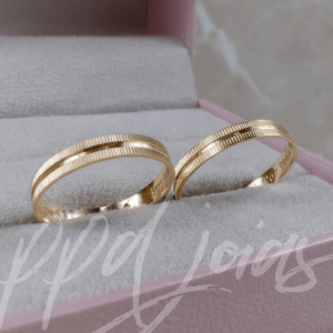 ALIANÇAS CONGO - OURO 18K