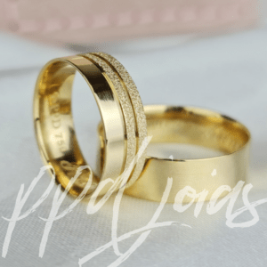 ALIANÇAS ADHARA MIX OURO 18K