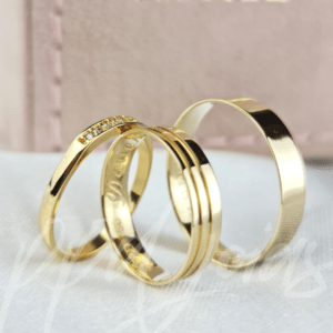 ALIANÇAS MELIN MIX KIT - OURO 18K