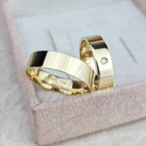 ALIANÇAS ANTÁLIA 5MM - OURO 18K