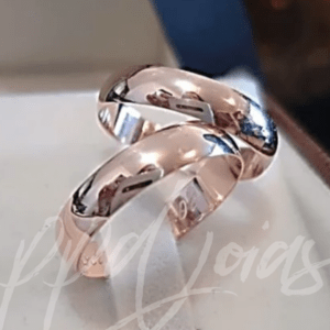 ALIANÇAS TRADICIONAIS - OURO ROSE 18K