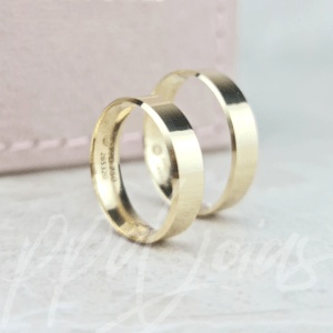 ALIANÇAS ITALIA 5MM OURO 18K