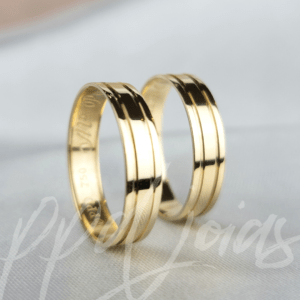 ALIANÇAS STIROS SLIM - OURO 18K