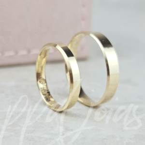 ALIANÇAS ITALIA DUO - OURO 18K