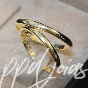 ALIANÇAS BOMBE 2MM - OURO 18K