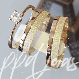 ALIANÇAS PARIS - OURO 18K