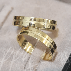 ALIANÇAS MACAU F - OURO 18K