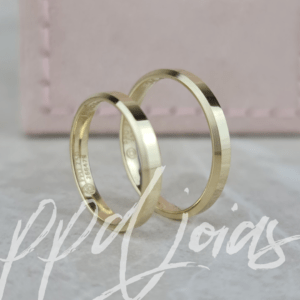 ALIANÇAS ITALIA 3MM OURO 18K