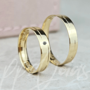 ALIANÇAS SINTILUS - OURO 18K